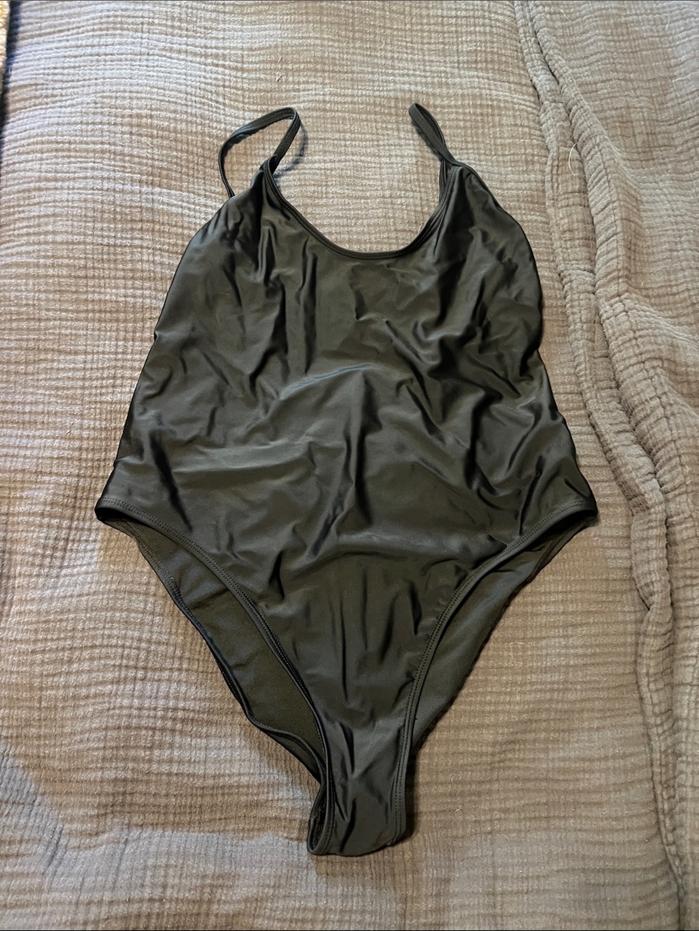 Good American Black One-Piece Swimsuit